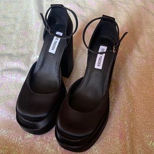 Steve Madden satin platforms